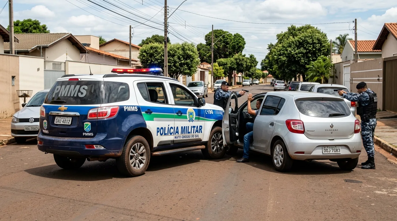 Cerco Policial e Prisão: PMMS intercepta homem que tentou matar companheira e fugiu com bebê