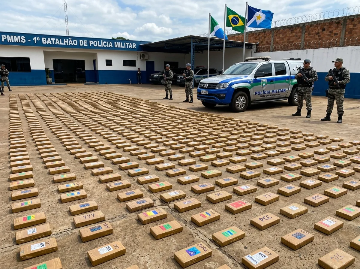 Combate ao Tráfico: Polícia Militar de MS bate recorde e lidera apreensões de drogas no Brasil