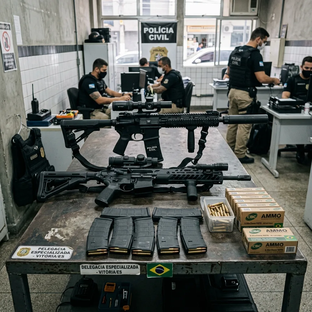 Polícia apreende fuzis e drogas no Complexo da Penha em Vitória