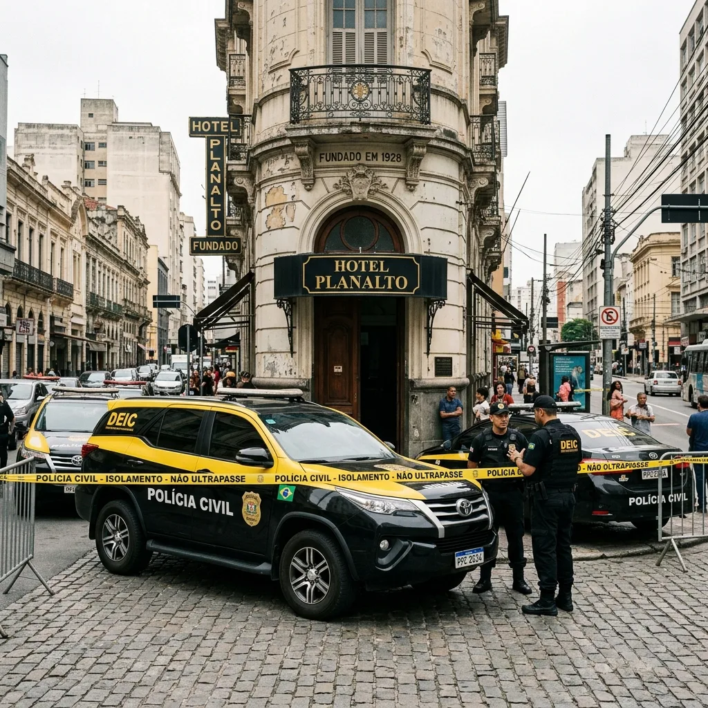 Polícia de SP investiga falsos policiais civis por invasão a hotel no centro