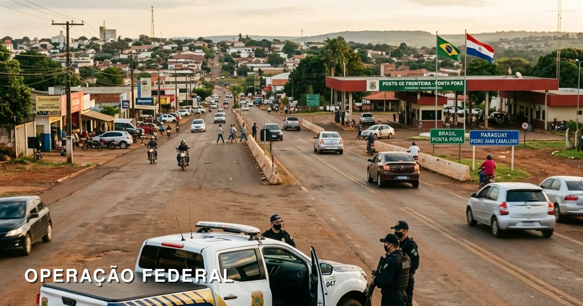 Polícia Federal deflagra Operação Lucis contra tráfico na fronteira em Ponta Porã