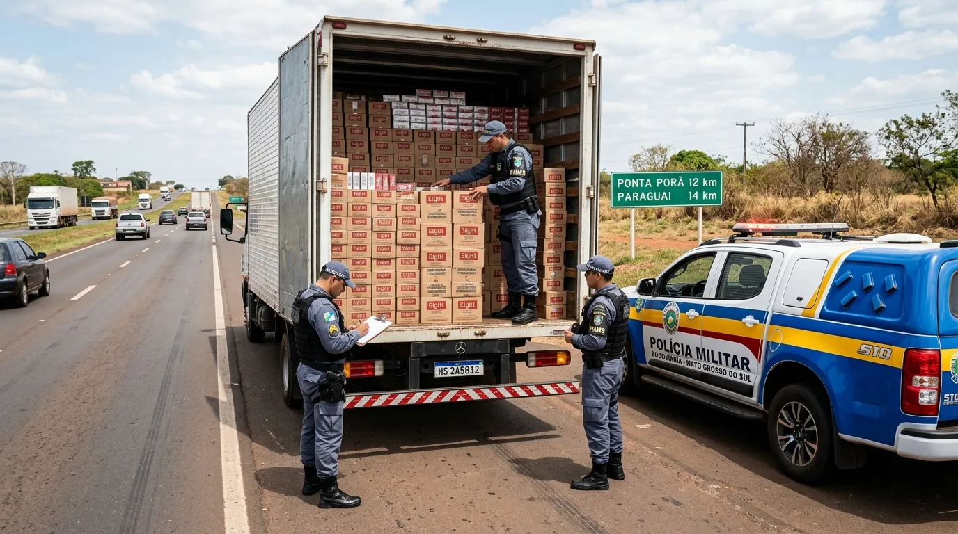 Policial militar preso com contrabando avaliado em R$ 2,15 milhões é solto após fiança na fronteira de MS