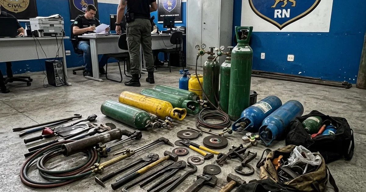 DEICOR desarticula depósito de ferramentas e explosivos de assaltantes em Natal no RN
