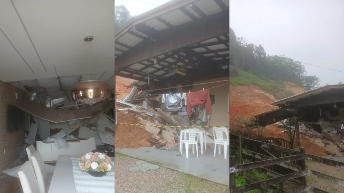 Criança de 10 anos ferida após deslizamento de terra onde a mãe morreu segue na UTI, em SC