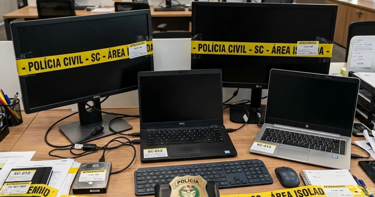 Fiscalização do MPSC e polícia apreende documentos em escritórios em Florianópolis no SC