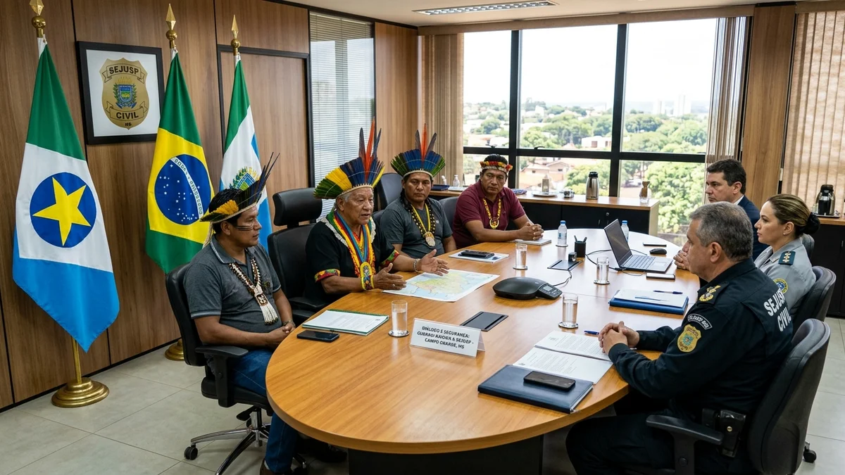 Sejusp e Lideranças Indígenas Discutem Segurança em Dourados