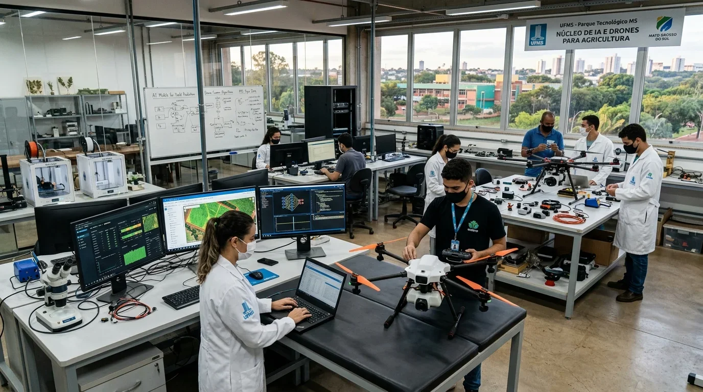 UFMS e UEMS inauguram novo polo de inovação tecnológica e inteligência artificial para o agronegócio